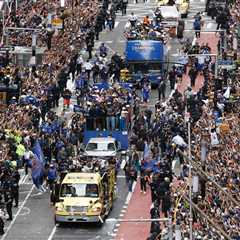Knicks fans trade bathroom entry codes, tips as crowds flood ticker-tape parade: ‘Going to be gross’
