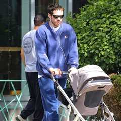 Pete Davidson Spotted Pushing Daughter in Stroller in New York City