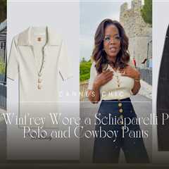 Oprah Winfrey Wore a $2,500 Schiaparelli Piercings Polo and $3,600 Schiaparelli Cowboy Pants in..