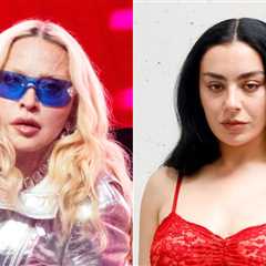 Madonna & Charli xcx Smoke, Sit Together at Saint Laurent Men’s Fashion Show in Paris