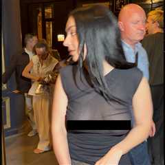 Charli xcx Wears See-Through Top During Paris Fashion Week