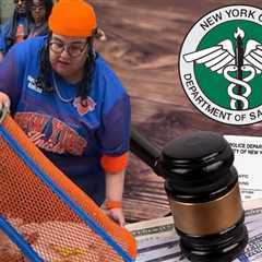 Knicks Fan Fined for Stealing NYC Trash Can Despite Returning It