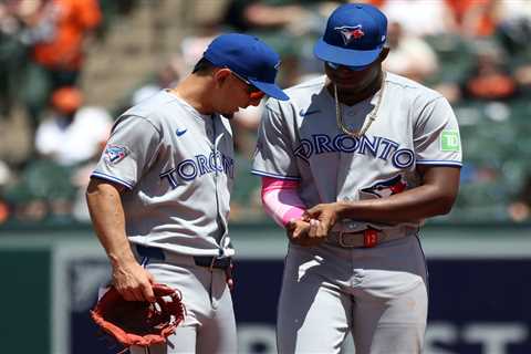Blue Jays’ Jesus Sanchez exits game after being hit with ball thrown by fan in bizzare scene