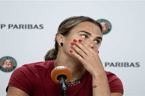 Aryna Sabalenka wants to ‘quit tennis’ after crushing French Open loss