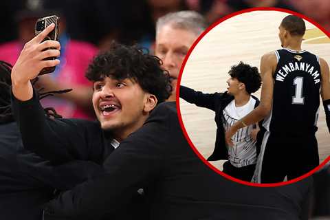 Spurs Fan Facing Criminal Charges After Storming Court For Victor Wembanyama Selfie