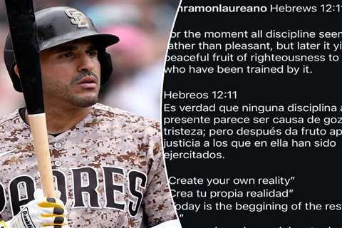 Ramón Laureano posts encouraging message after surgery: ‘Create your own reality’