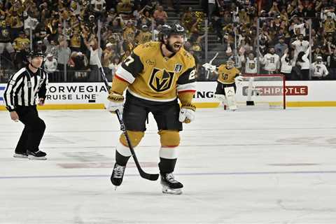 Golden Knights survive with double OT win over Hurricanes after blowing four-goal lead in Game 3