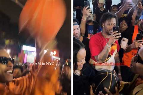 Rihanna and A$AP Rocky Party With Knicks Fans After NBA Finals Win