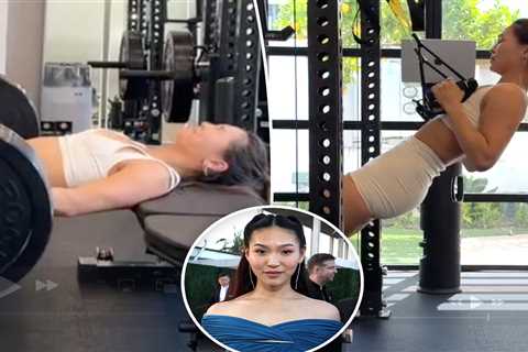 Myles Garrett’s girlfriend Chloe Kim turns heads in all-white gym outfit