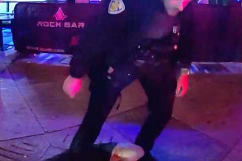 Florida State kicker Conor McAneney’s bloody spring break brawl with cops captured on police video