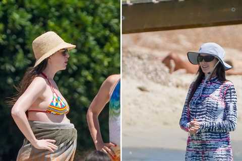 Anne Hathaway Confirms Pregnancy, Sports Bump During Saint-Tropez Getaway