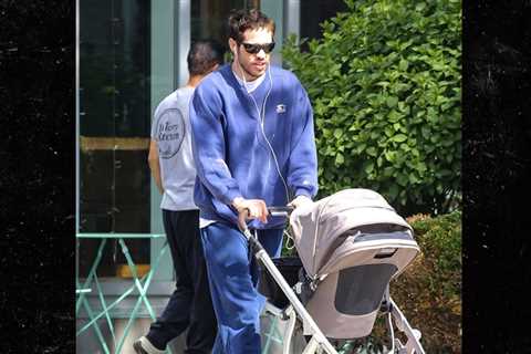 Pete Davidson Spotted Pushing Daughter in Stroller in New York City