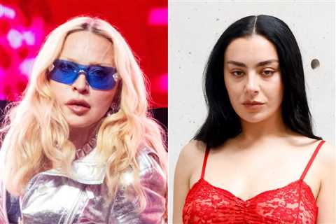 Madonna & Charli xcx Smoke, Sit Together at Saint Laurent Men’s Fashion Show in Paris