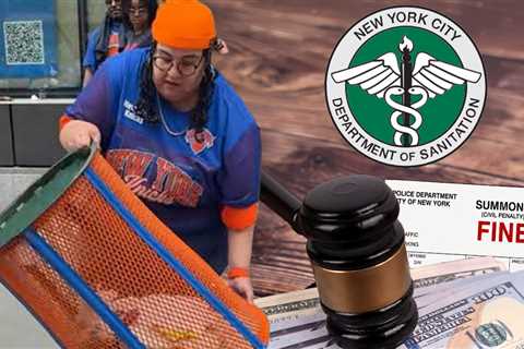Knicks Fan Fined for Stealing NYC Trash Can Despite Returning It