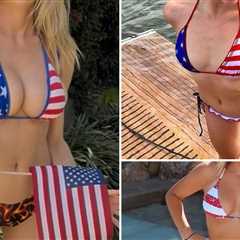 American Flag Swimsuits ... Guess Who and God Bless!
