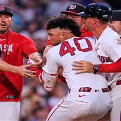 Cade Cavalli, Willson Contreras hit with seven-game suspensions after benches-clearing brawl