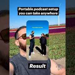 Portable podcast setup you can take anywhere (record and edit on your phone)