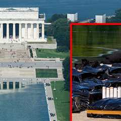 Reflecting Pool Gets Post-Fourth of July Cleanup After Fireworks Fallout