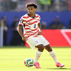 Tyler Adams’ wife Sarah sports USA outfit with son before World Cup game vs Belgium