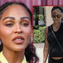 Meagan Good Is Not Pregnant, Viral Baby Bump Photo Is Doctored