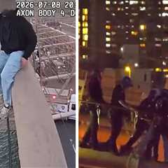Police Bodycam Shows Brooklyn Bridge Rescue