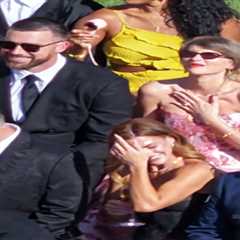 Travis Kelce, Taylor Swift step out as newlyweds to attend Giants receiver’s wedding