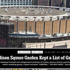 Madison Square Garden sues Wired over ‘defamatory’ article alleging creepy surveillance of gay..
