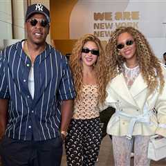 Beyonce Stuns in Custom Laquan Smith Cropped Trench Coat and Lace Catsuit at FIFA World Cup 2026..