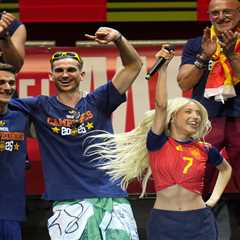 Spain stars receive tomatoes after winning World Cup in long-standing tradition
