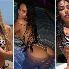 See These Stars Stunning in Animal Print Bikinis