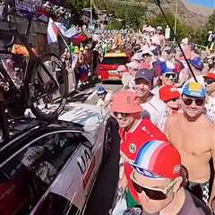 Tour de France plunged into crisis as riders crash and unruly fans cause chaos