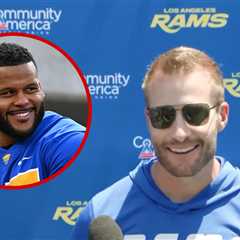 Sean McVay Gives Aaron Donald Update, Cracks TMZ Joke
