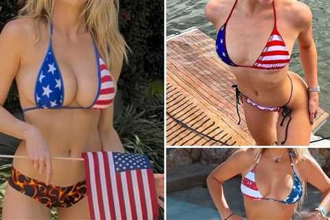 American Flag Swimsuits ... Guess Who and God Bless!
