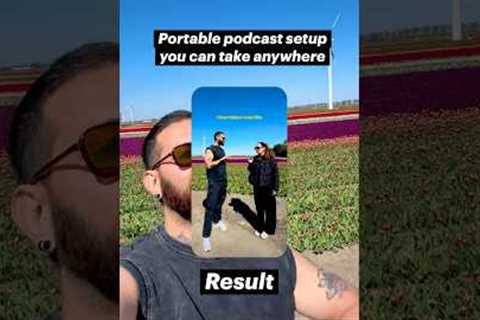 Portable podcast setup you can take anywhere (record and edit on your phone)