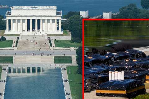 Reflecting Pool Gets Post-Fourth of July Cleanup After Fireworks Fallout