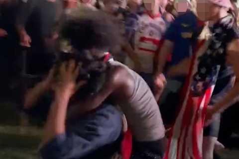Massive brawl breaks out inside FIFA Fanzone on National Mall during USMNT World Cup game