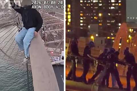 Police Bodycam Shows Brooklyn Bridge Rescue