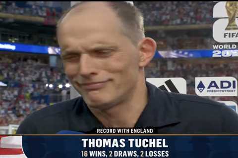 Thomas Tuchel has tense exchange with TV reporter after England’s World Cup win over Norway