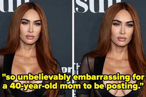Megan Fox Responded To A Mom-Shamer Who Said She Was Being Unbelievably Embarrassing For Posting..
