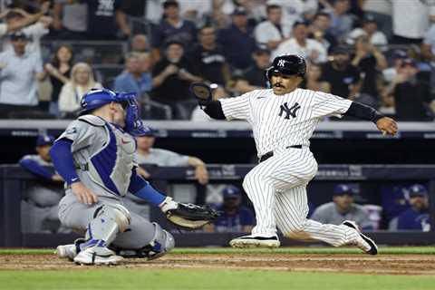 Trent Grisham gets thrown out at plate as familiar Yankees-Dodgers story unfolds again