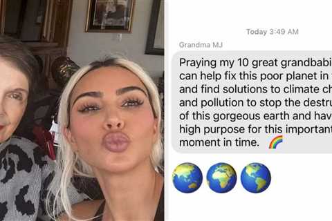 Kim Kardashian’s Bizarre Instagram Tribute After Her Grandma MJ’s Death Genuinely Needs To Be Seen..
