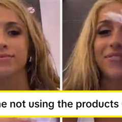 Tate McRae Is Being Dragged For Seemingly Pretending To Use The Drugstore Products In A Sponsored..