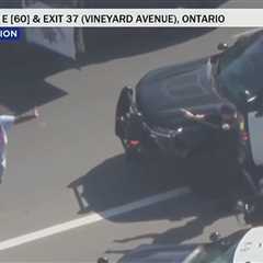 L.A. Car Chase: Police Arrest Suspect Going 100 MPH on Los Angeles Freeway