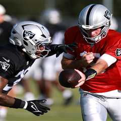 Fernando Mendoza gets extensive first-team reps in Raiders’ joint practice with Texans