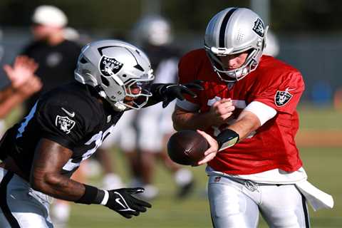 Fernando Mendoza gets extensive first-team reps in Raiders’ joint practice with Texans