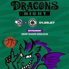 Nets celebrating Swamp Dragons night in homage to rebrand that fell apart