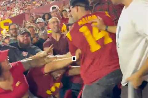 ‘Fight On’ takes on new meaning as USC fans brawl in Coliseum stands
