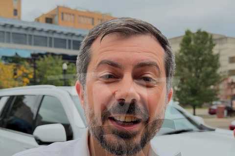 Pete Buttigieg Takes Shot at Trump for Checking Out Sen. Jon Husted's Butt