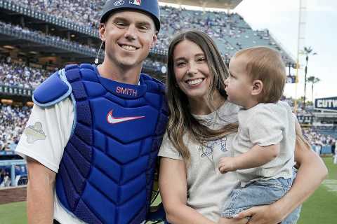 Will Smith’s wife announces daughter’s birth hours before Dodgers-Brewers NLCS Game 3